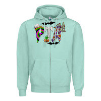 Seafoam pta Zipper Hoodie - CowhideDigitalArt