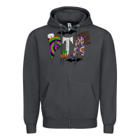 Smoke pta Zipper Hoodie - CowhideDigitalArt