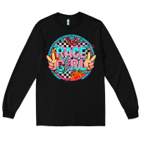 Black race girl Long Sleeve Tee - AdoDesignShop