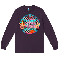 Plum race girl Long Sleeve Tee - AdoDesignShop