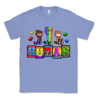 Colony Blue we are all human Classic Tee - Zillion Design Studio