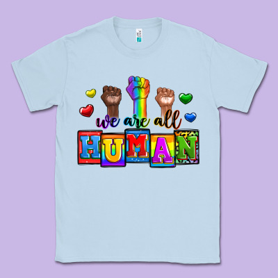We Are All Human Classic Tee Designed By Zillion Design Studio