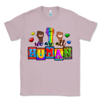 Lilac we are all human Classic Tee - Zillion Design Studio