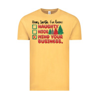Vintage Mustard dear santa ive been Vintage Tee - MaliasSmallBusiness