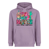 Lavender nurse coffee scrubs rubber gloves Heavyweight Hoodie - Jasminsmagicworld