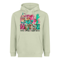 Matcha nurse coffee scrubs rubber gloves Heavyweight Hoodie - Jasminsmagicworld