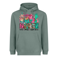 Sage nurse coffee scrubs rubber gloves Heavyweight Hoodie - Jasminsmagicworld