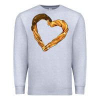 Heather Grey churros Premium Sweatshirt - AdoDesignShop