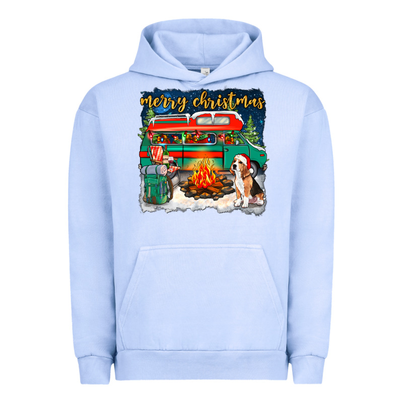 Merry Christmas With Camper Van Urban Hoodie by NancyCooperArtShop | Teevron