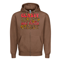 Chestnut classy crafty and hella sassy Zipper Hoodie - HRA Design Shop