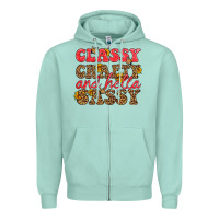 Seafoam classy crafty and hella sassy Zipper Hoodie - HRA Design Shop