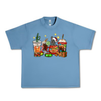 Pebble Blue Christmas coffee cups with French Bulldog Urban Heavy Tee - RanaPortraitStore