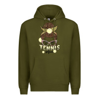 Army Green tennis mom Premium Hoodie - MaliasSmallBusiness