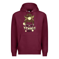 Burgundy tennis mom Premium Hoodie - MaliasSmallBusiness