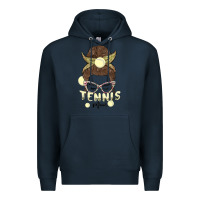 Navy tennis mom Premium Hoodie - MaliasSmallBusiness