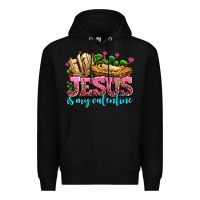 Black jesus is my valentine Premium Hoodie - AdoDesignShop