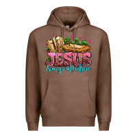 Chestnut jesus is my valentine Premium Hoodie - AdoDesignShop