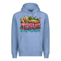 Colony Blue jesus is my valentine Premium Hoodie - AdoDesignShop