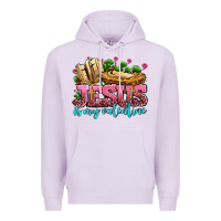 Lilac jesus is my valentine Premium Hoodie - AdoDesignShop