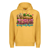 Mustard jesus is my valentine Premium Hoodie - AdoDesignShop