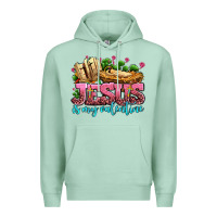 Seafoam jesus is my valentine Premium Hoodie - AdoDesignShop