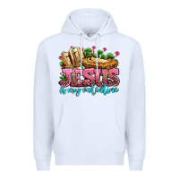 White jesus is my valentine Premium Hoodie - AdoDesignShop