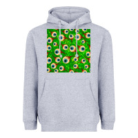 Heather Grey halloween eye balls seamless pattern Heavyweight Hoodie - BundleAndBundleShop