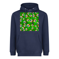 Navy halloween eye balls seamless pattern Heavyweight Hoodie - BundleAndBundleShop