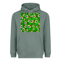 Sage halloween eye balls seamless pattern Heavyweight Hoodie - BundleAndBundleShop