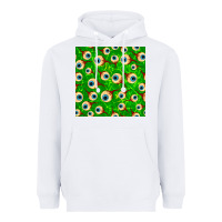 White halloween eye balls seamless pattern Heavyweight Hoodie - BundleAndBundleShop