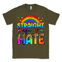 Army Green straight against hate Classic Tee - Zillion Design Studio