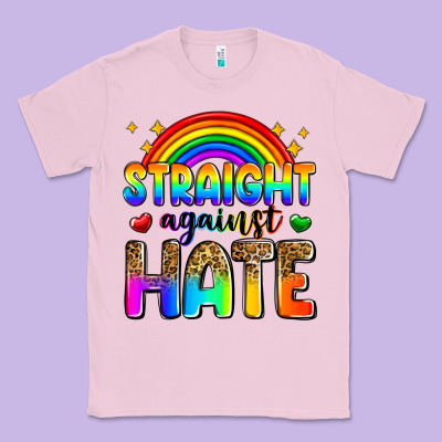 Straight Against Hate Classic Tee Designed By Zillion Design Studio