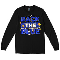 Black back the blue Long Sleeve Tee - Zillion Design Studio