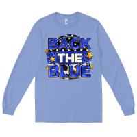 Colony Blue back the blue Long Sleeve Tee - Zillion Design Studio
