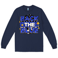 Navy back the blue Long Sleeve Tee - Zillion Design Studio