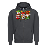 Smoke coffee cup santa gnomies Zipper Hoodie - FaDigitalArtStudio