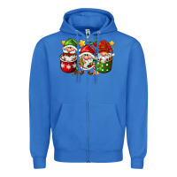 True Royal coffee cup santa gnomies Zipper Hoodie - FaDigitalArtStudio