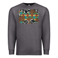 Autism Awareness Leopard Cowhide Background Premium Sweatshirt | Teevron
