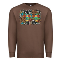 Chestnut autism awareness leopard cowhide background Premium Sweatshirt - Artiststas