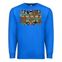 True Royal autism awareness leopard cowhide background Premium Sweatshirt - Artiststas