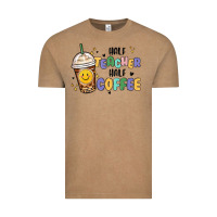 Vintage Coffee half teacher half coffee Vintage Tee - MaliasSmallBusiness