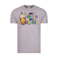 Vintage Zinc half teacher half coffee Vintage Tee - MaliasSmallBusiness