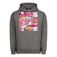 Pigment Tornado Pink Christmas cute snowman Urban Hoodie - NancyCooperArtShop