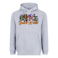 Heather Grey halloween home sweet home Heavyweight Hoodie - BundleAndBundleShop