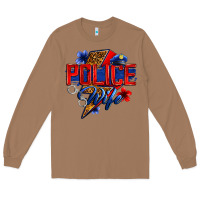 Toasted Coconut police wife with lightning bolt Long Sleeve Tee - Zillion Design Studio