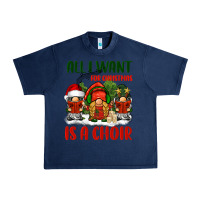 Navy all i want for christmas is a choir Urban Heavy Tee - BarkalooDesign