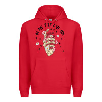 Red in my self love era Premium Hoodie - MaliasSmallBusiness