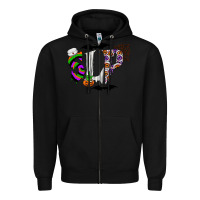 Black slp Zipper Hoodie - CowhideDigitalArt