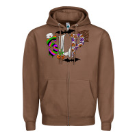 Chestnut slp Zipper Hoodie - CowhideDigitalArt