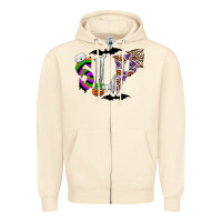 Sandshell slp Zipper Hoodie - CowhideDigitalArt
